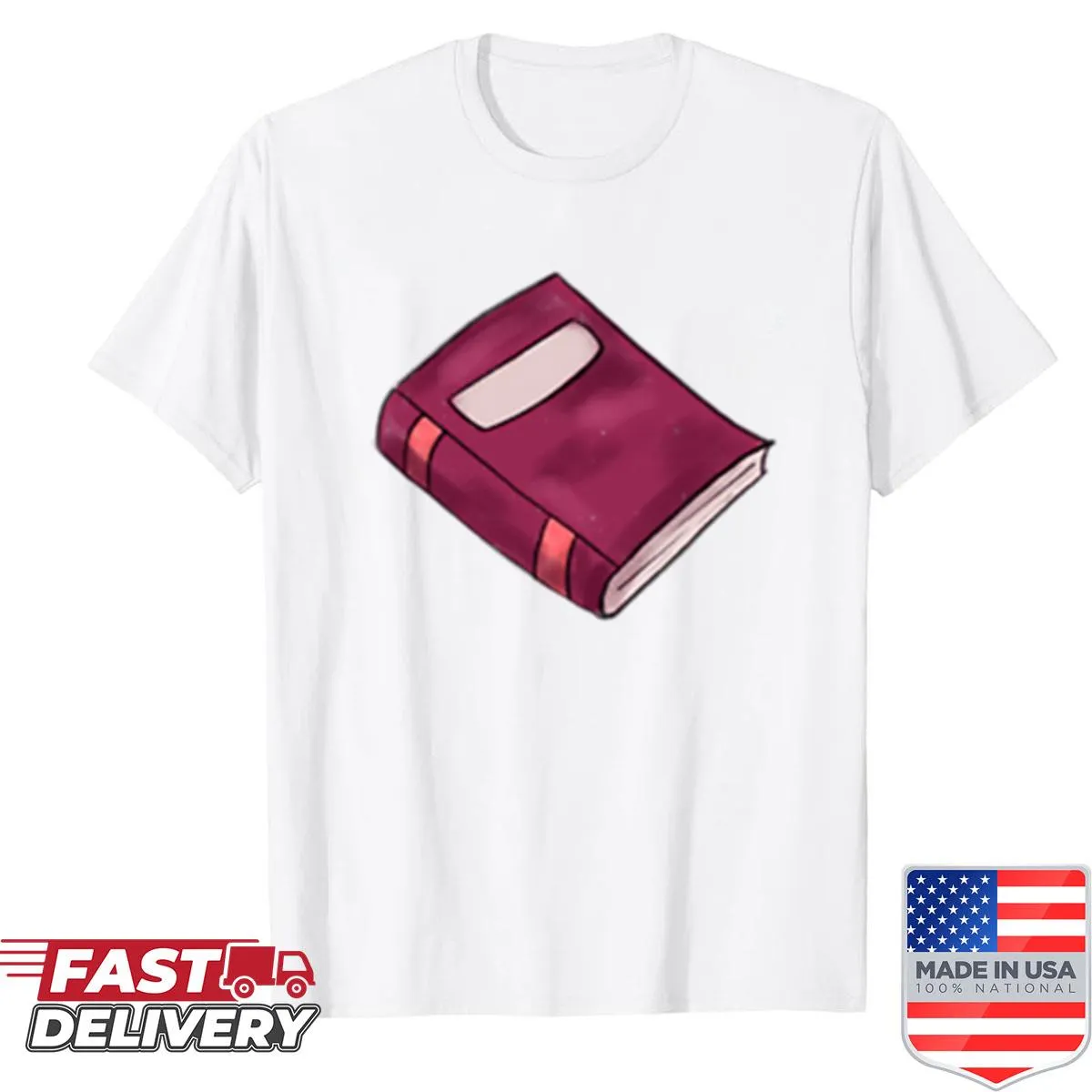 Nostalgic shirt featuring a phrase about old books