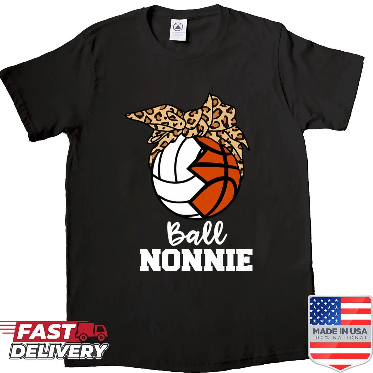 Funny Nonnie shirt for volleyball and basketball lovers