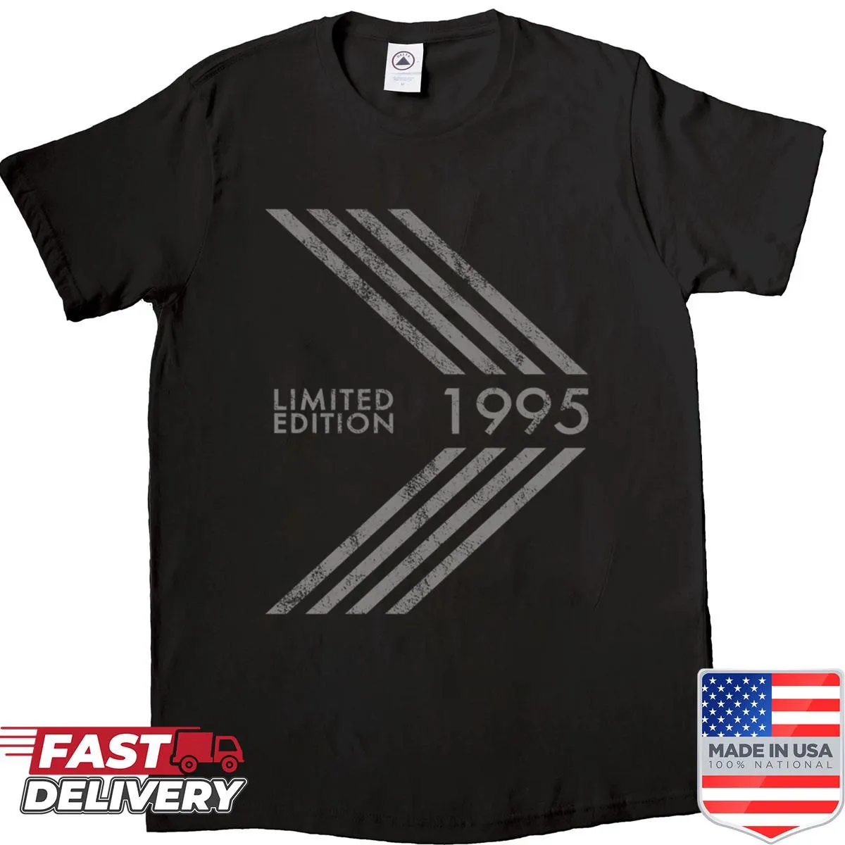Retro 1995 birthday shirt with bold vintage lettering design