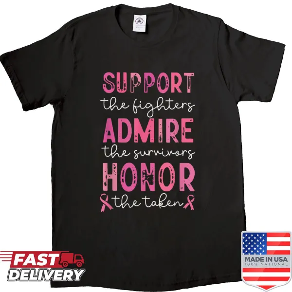 Breast cancer awareness shirt with meaningful design