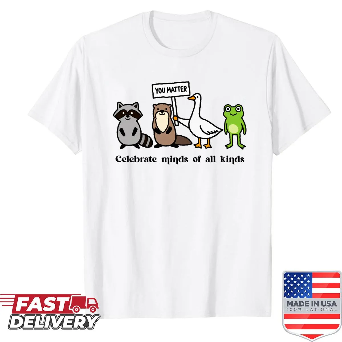 Inspirational T-shirt celebrating special education teachers and inclusivity.