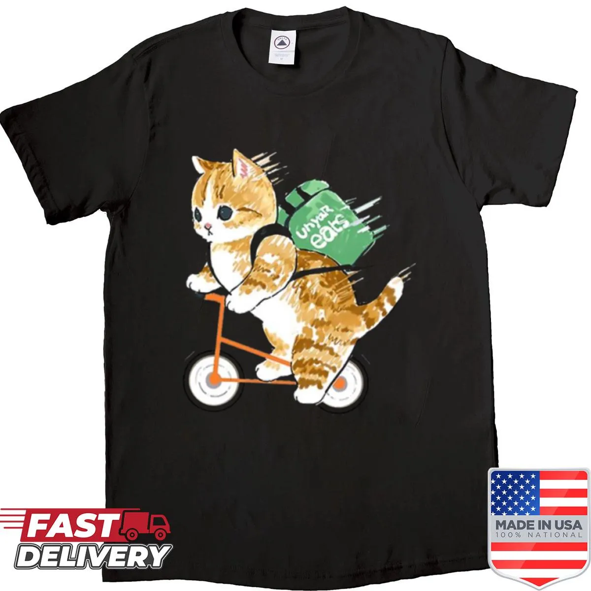 Adorable cat graphic shirt perfect for cat lovers
