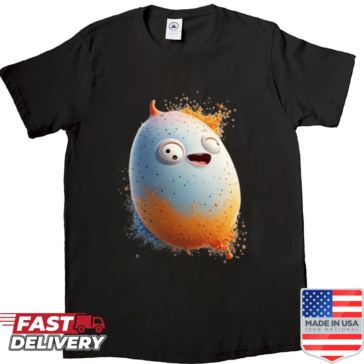 Minimalist shirt featuring simple and charming artwork