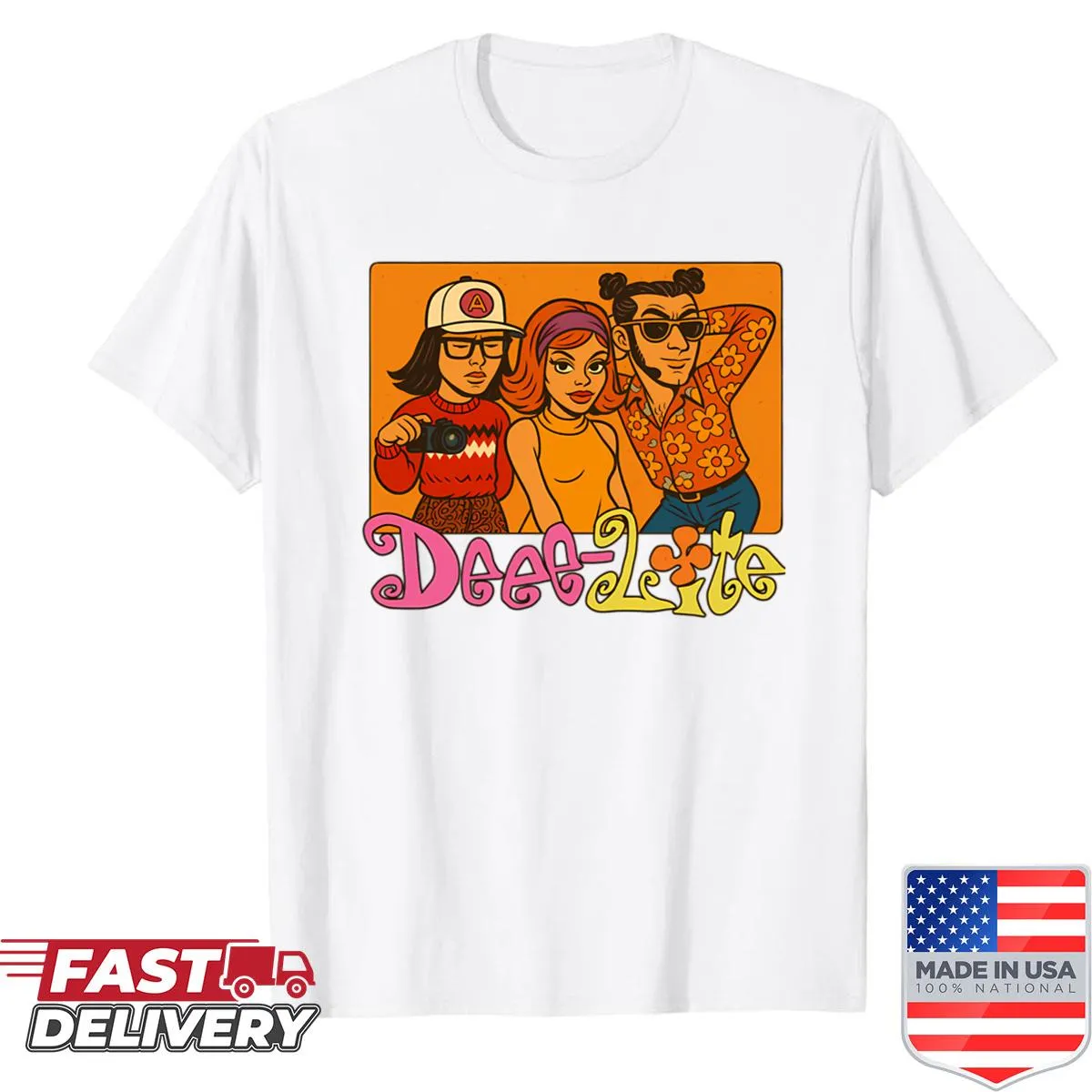 Retro fan art design shirt celebrating Deee Lite