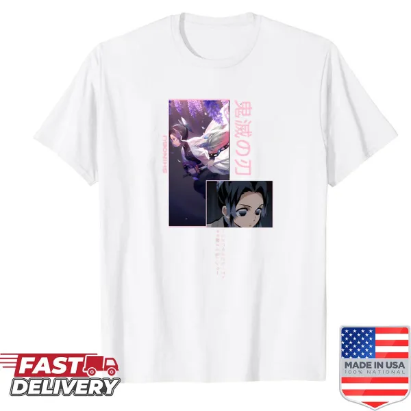 Shirt featuring an illustration of Shinobu from Demon Slayer
