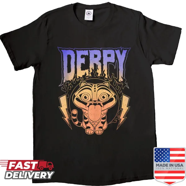 Funny cartoon metal band shirt with derpy characters