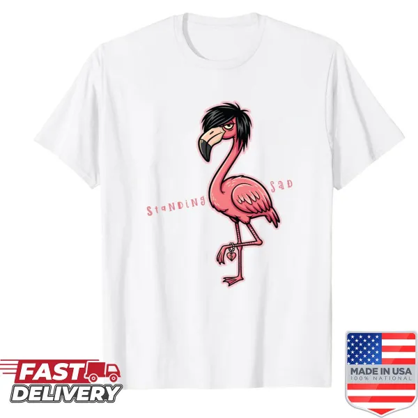 Shirt featuring emo and flamenco-inspired illustrations