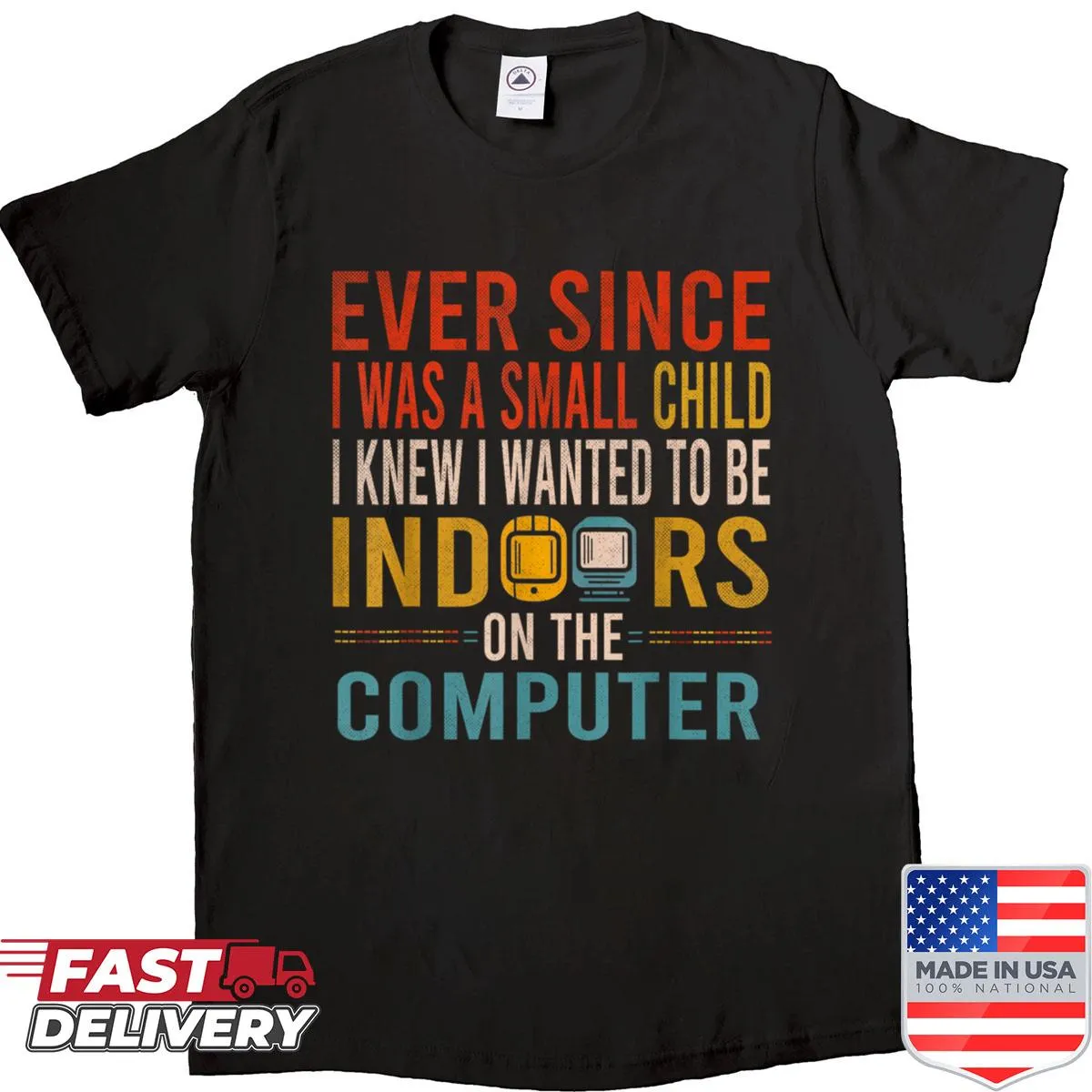 Nostalgic text about wanting to be on the computer