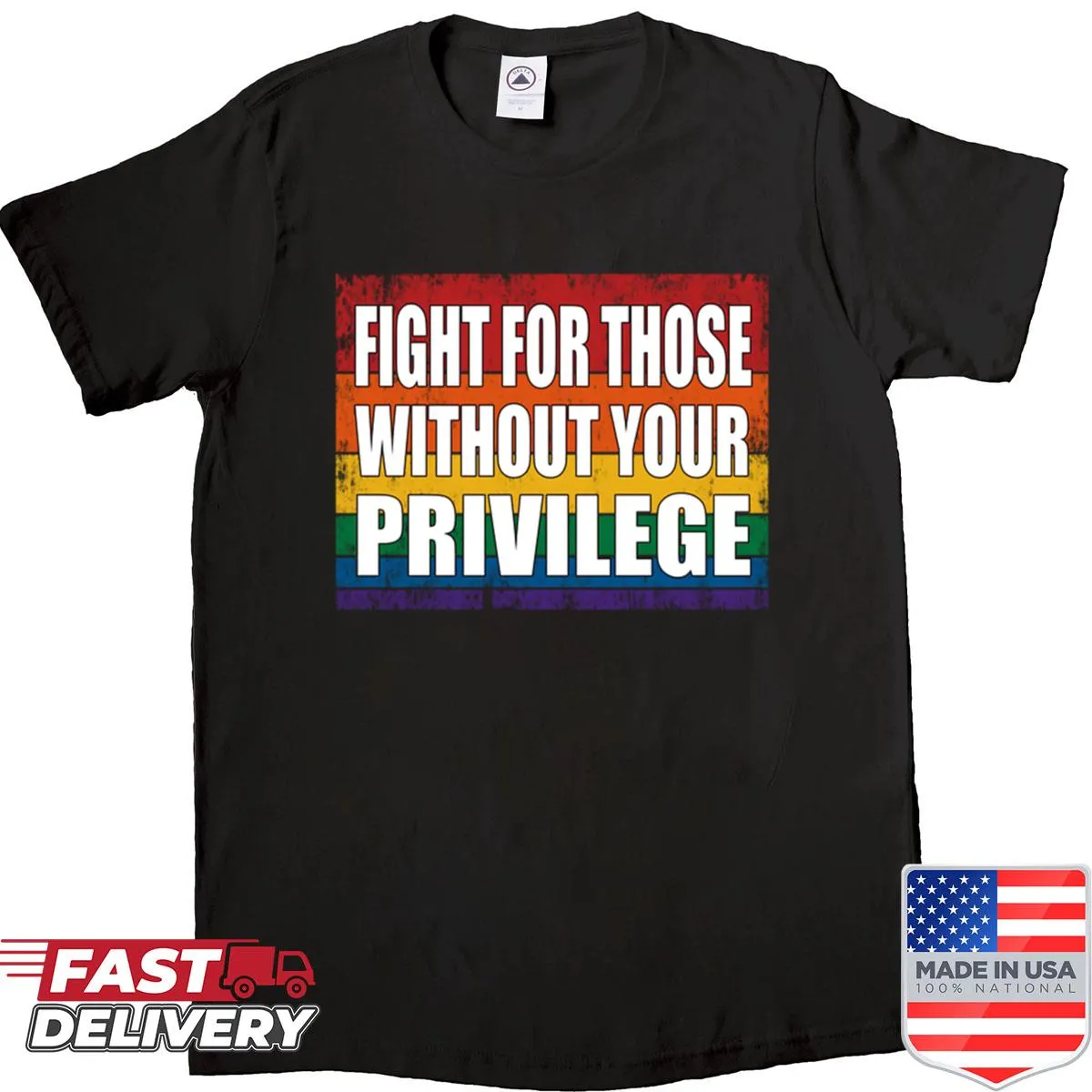 Vintage style shirt promoting social justice and equality
