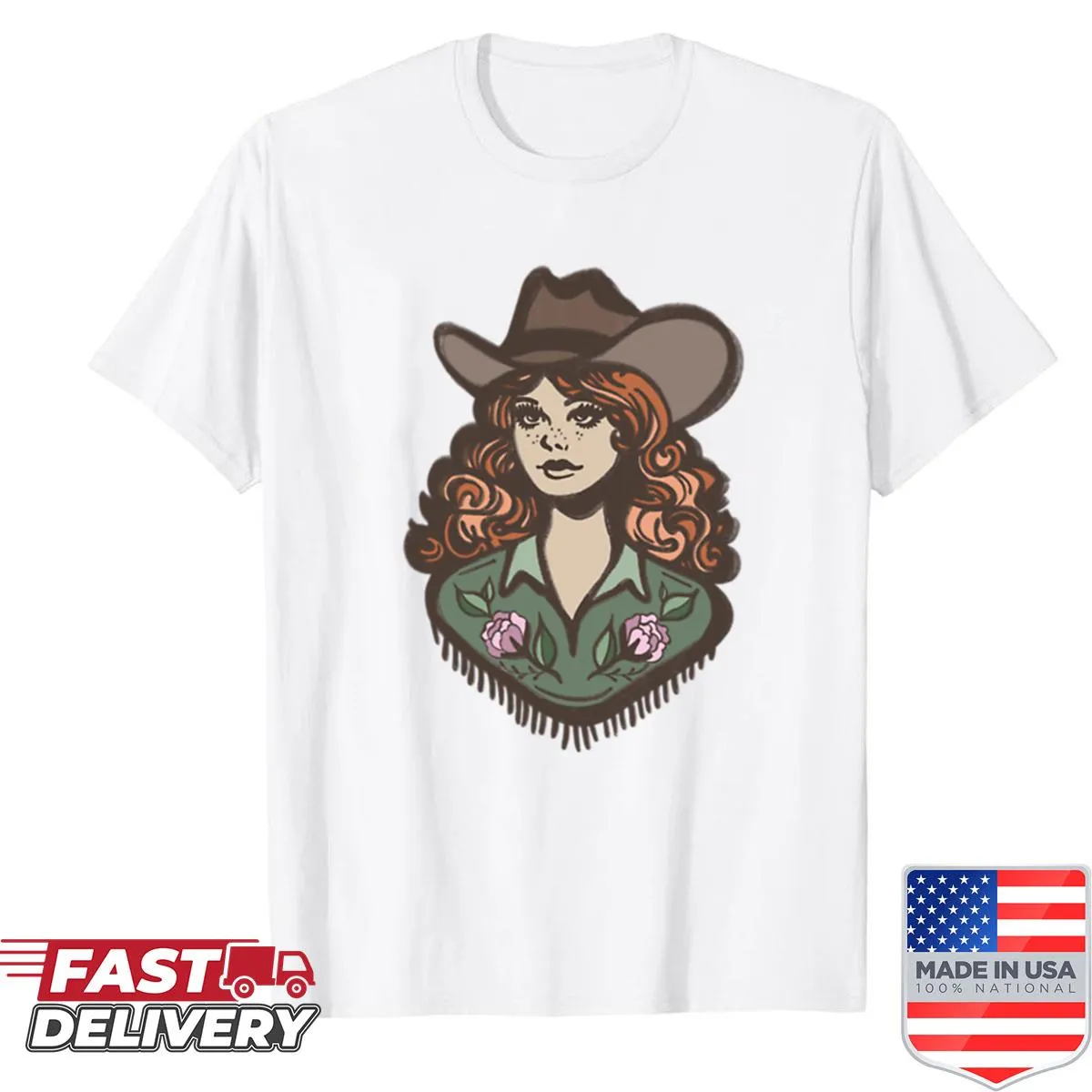 Floral design with a western cowgirl theme