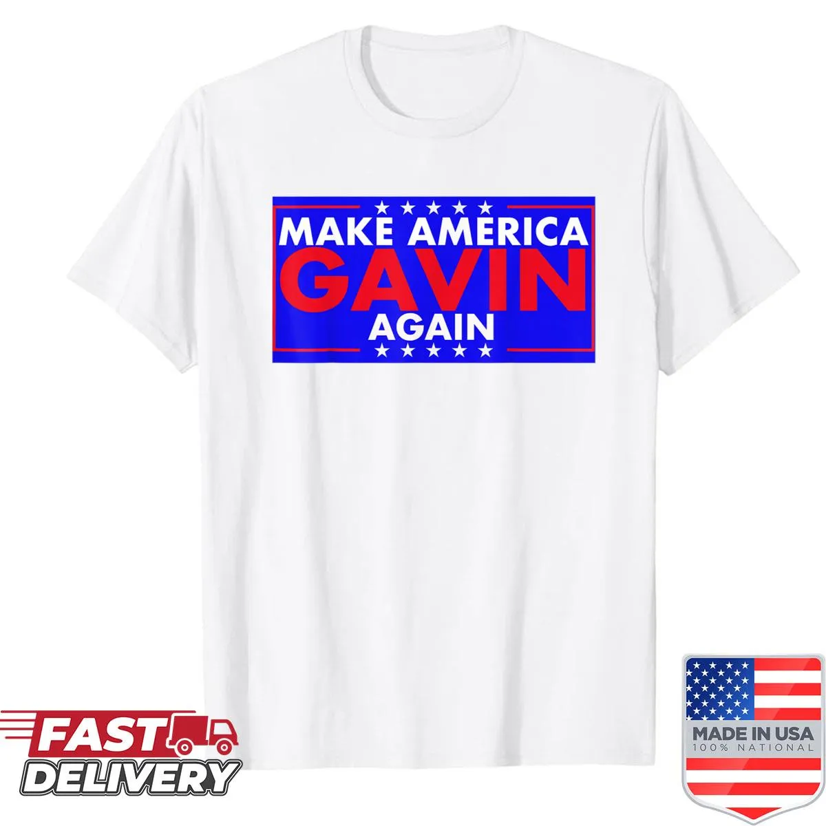 Patriotic vintage shirt with humorous graphics