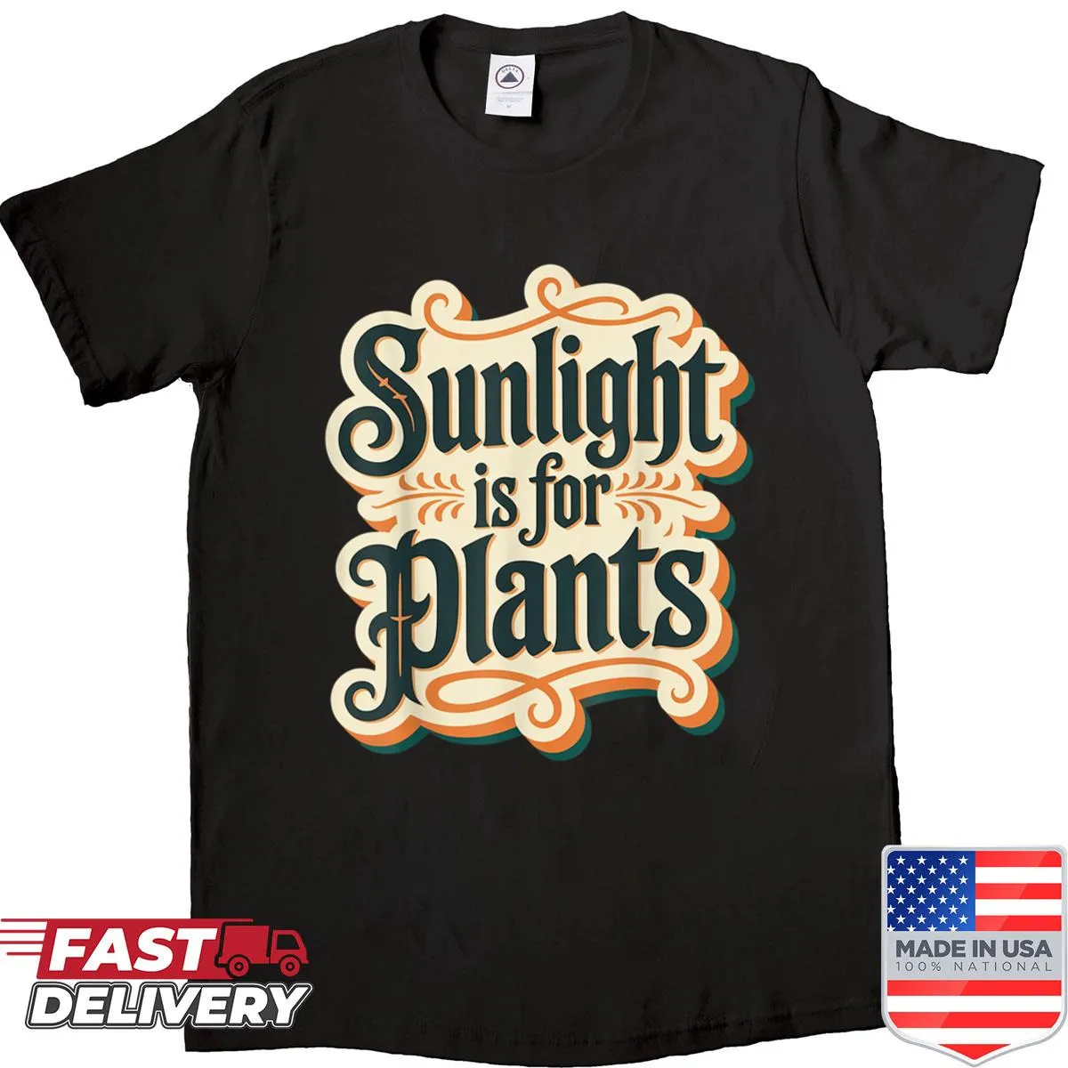 Witty gardening phrase on women's shirt