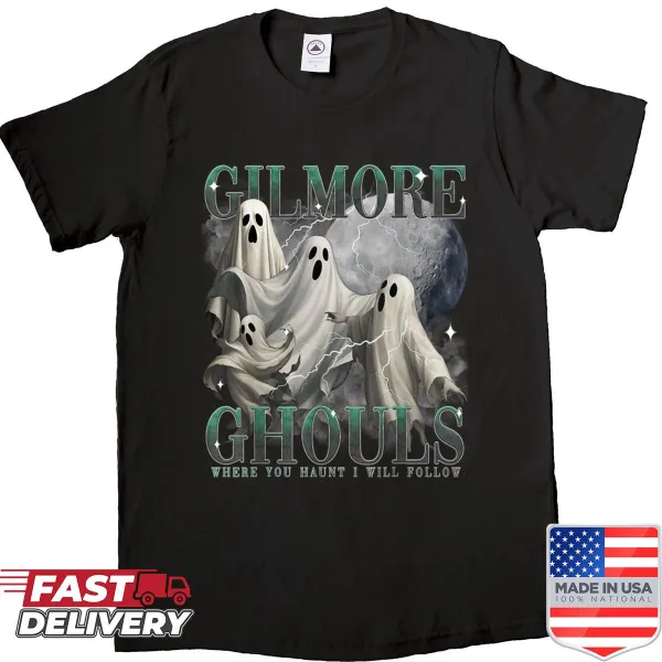 Text design stating 'Where You Haunt I Will Follow' with a Halloween theme