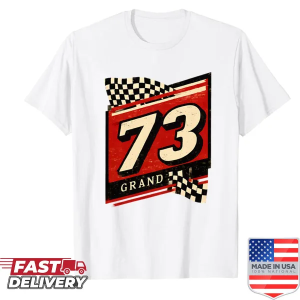 Shirt featuring a vintage design inspired by the Grand Prix racing event