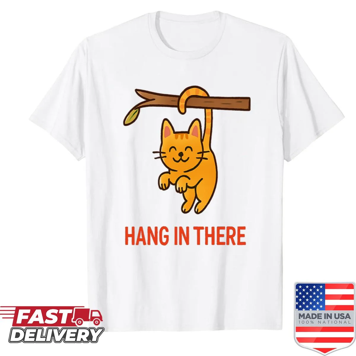 Cute cat hanging design for encouragement