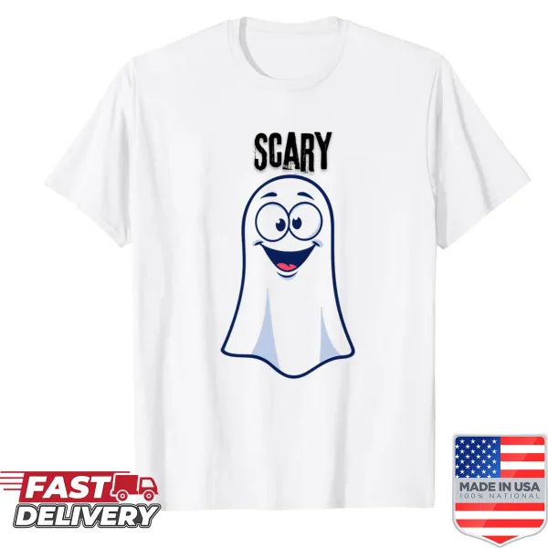Cheerful ghost design for a happy vibe
