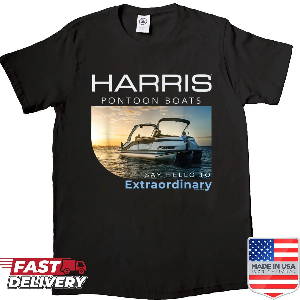 Hand-lettered graphic saying 'Hello To Extraordinary' on a shirt