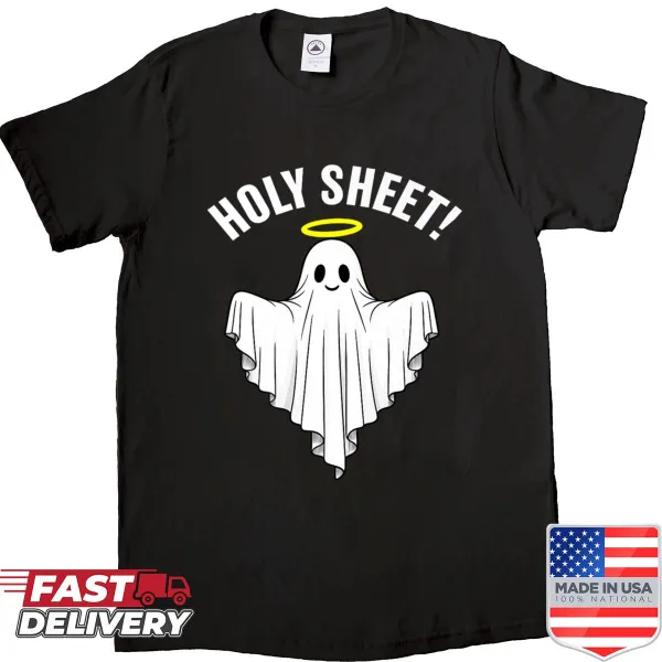 Funny Halloween shirt with ghost graphic and pun