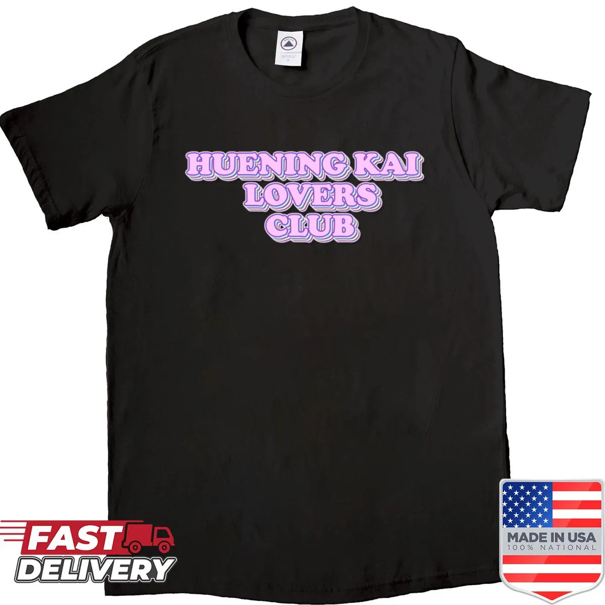 Retro typography design for Huening Kai fans