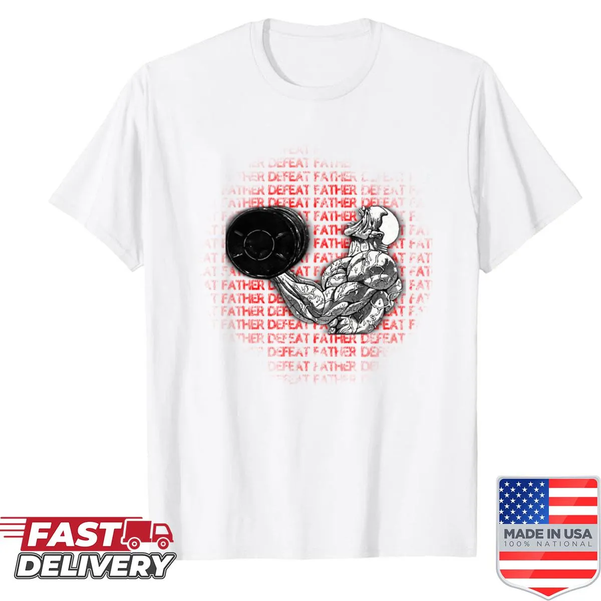 Shirt featuring Jack Hanma graphic with oni design