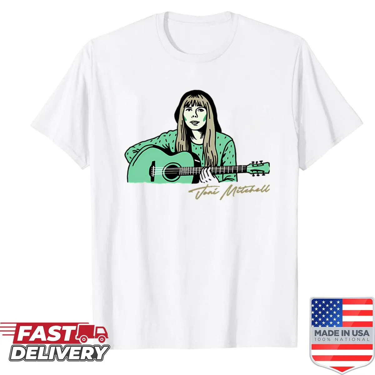 Artistic fan shirt inspired by Joni Mitchell
