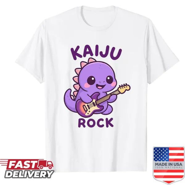 Cute chibi Kaiju graphic on a children’s T-shirt