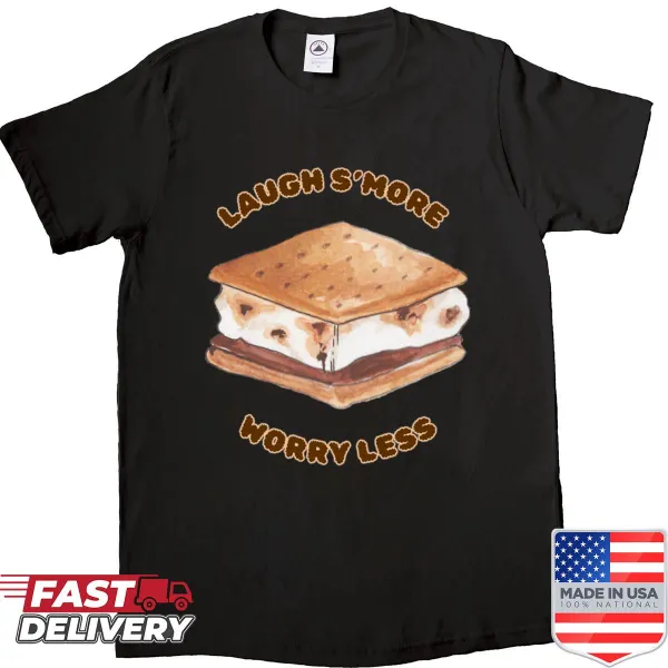 Funny s'mores themed t-shirt with a humorous saying