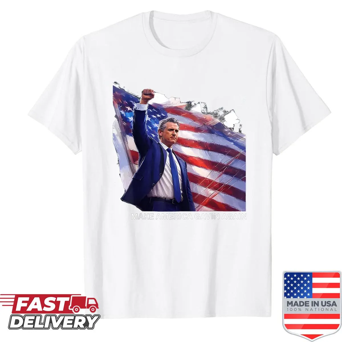 Patriotic shirt for Gavin Newsom supporters