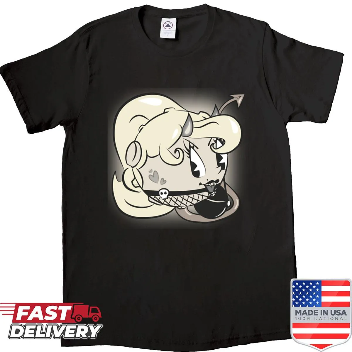 Retro 'Moon Army 004' graphic t-shirt