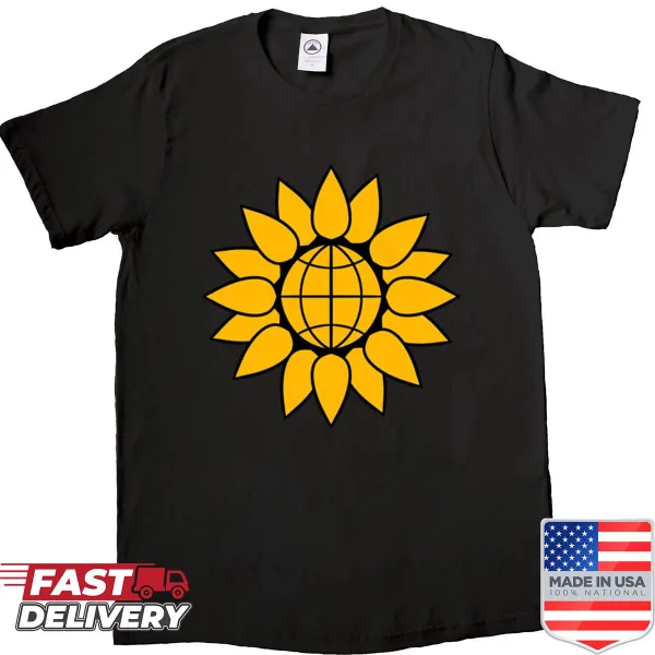 Nature-themed T-shirt with floral design symbolizing renewal