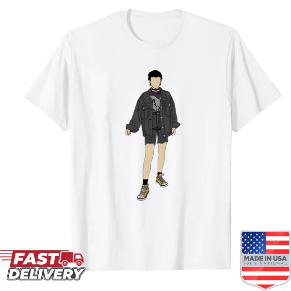 Nora Lost Records graphic T-shirt with artistic design