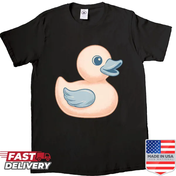 Pastel rubber ducky graphic shirt for a playful vibe