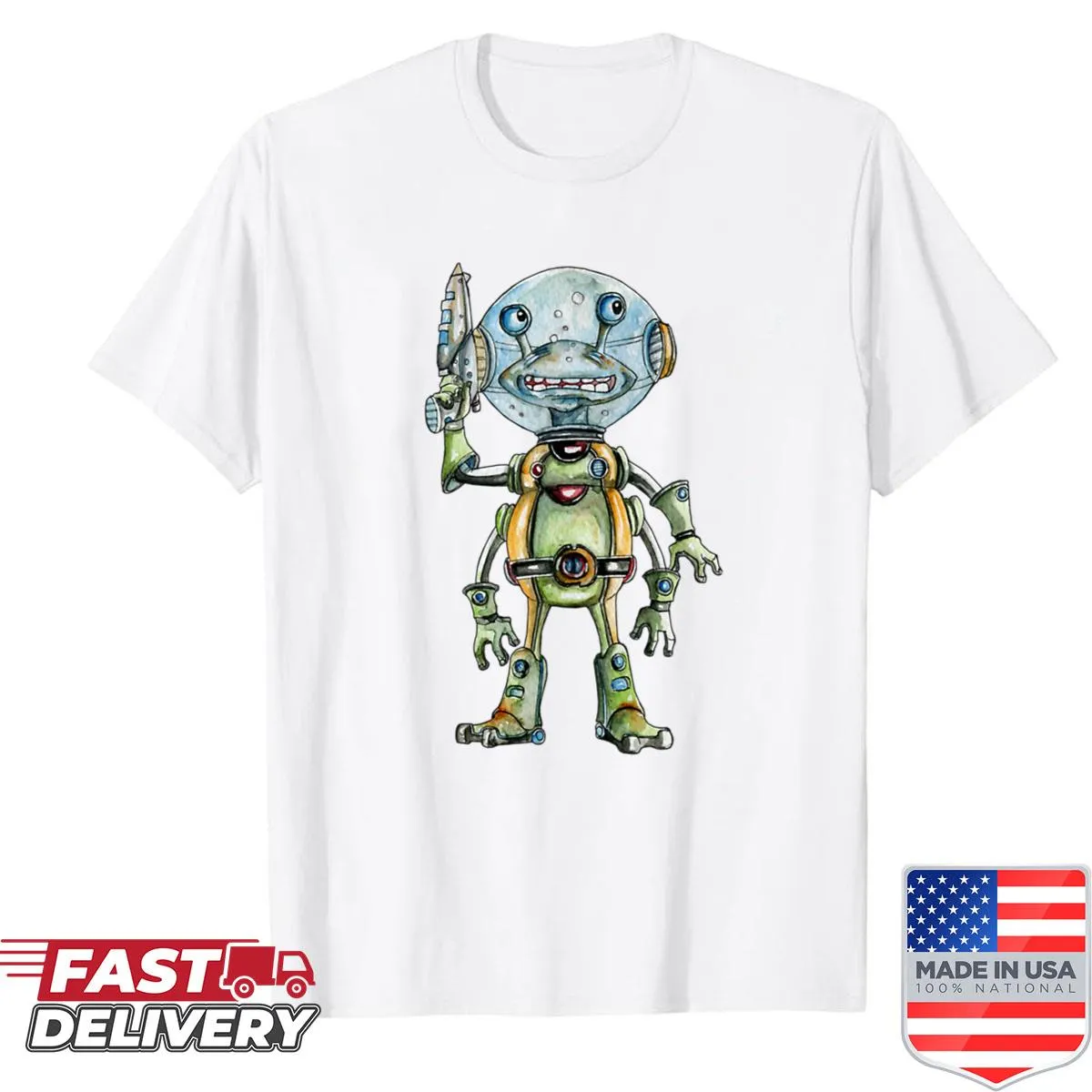 Brave space warrior design featuring Pilot Elor