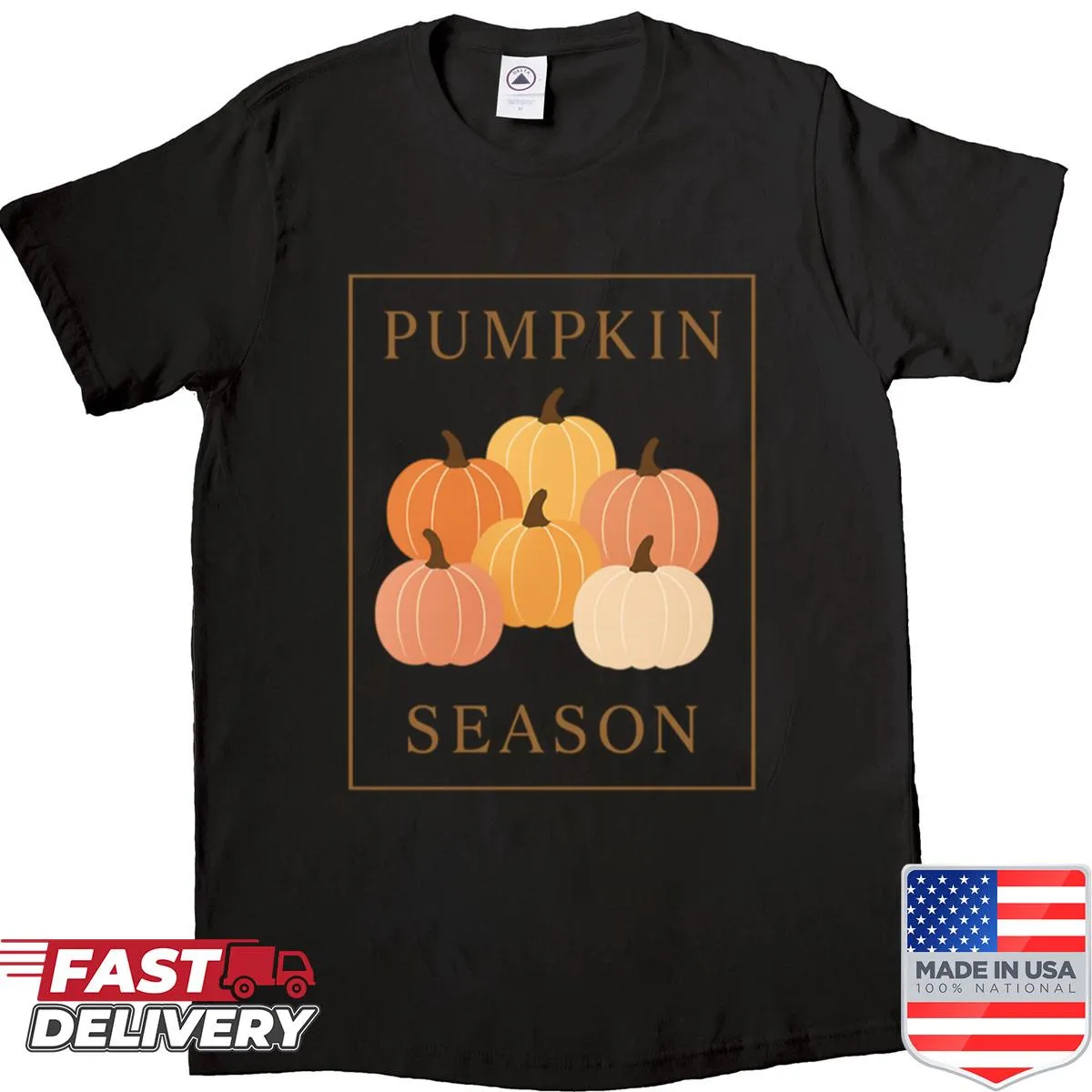 Minimalist pumpkin design for fall
