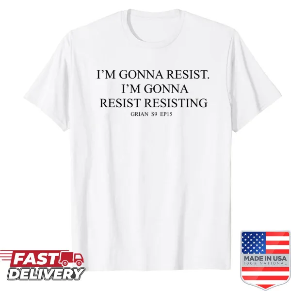 Typographic design with 'Resist Resisting' text