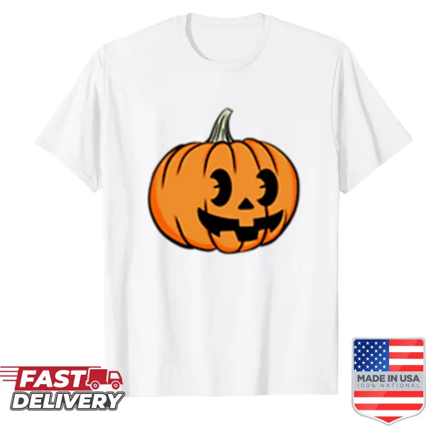 Cartoonish retro Jack-O-Lantern T-shirt for Halloween