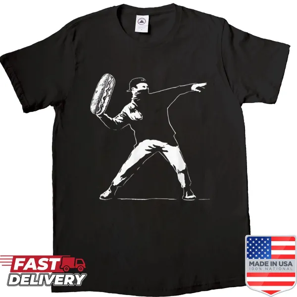 Funny sandwich guy throwing a sandwich shirt with humor vibe