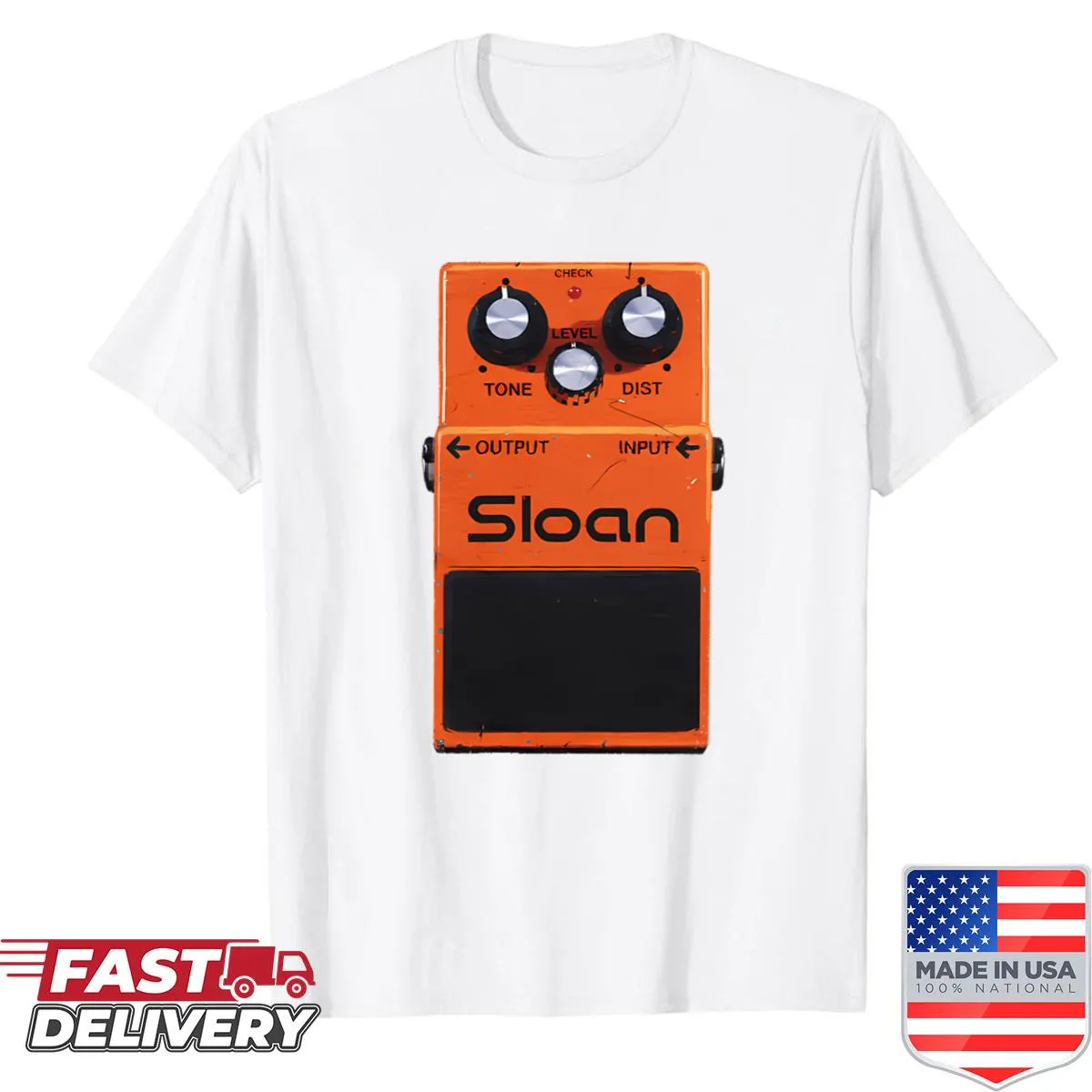 Minimalist retro design shirt featuring abstract typography