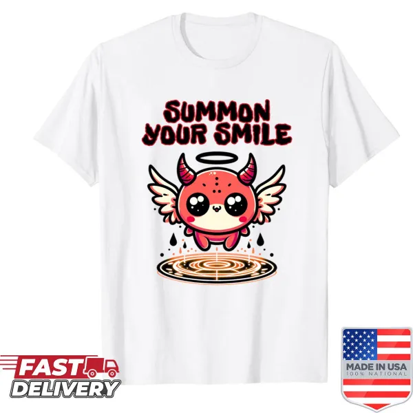Cute kawaii demon summoning circle design shirt.