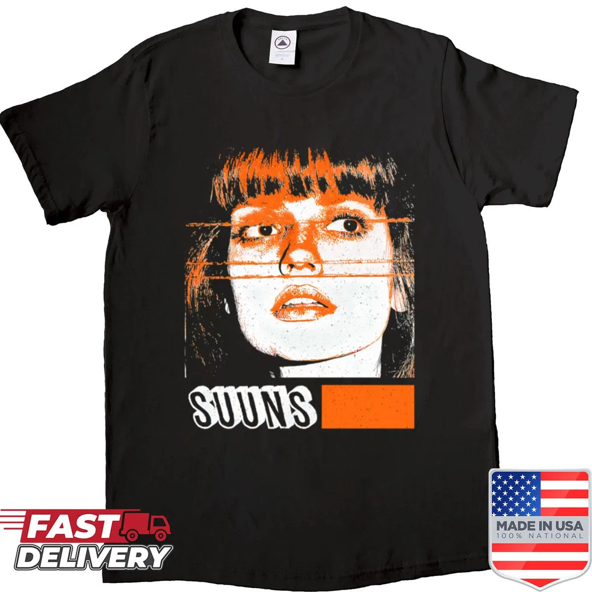 Suuns original fan design shirt featuring unique band artwork