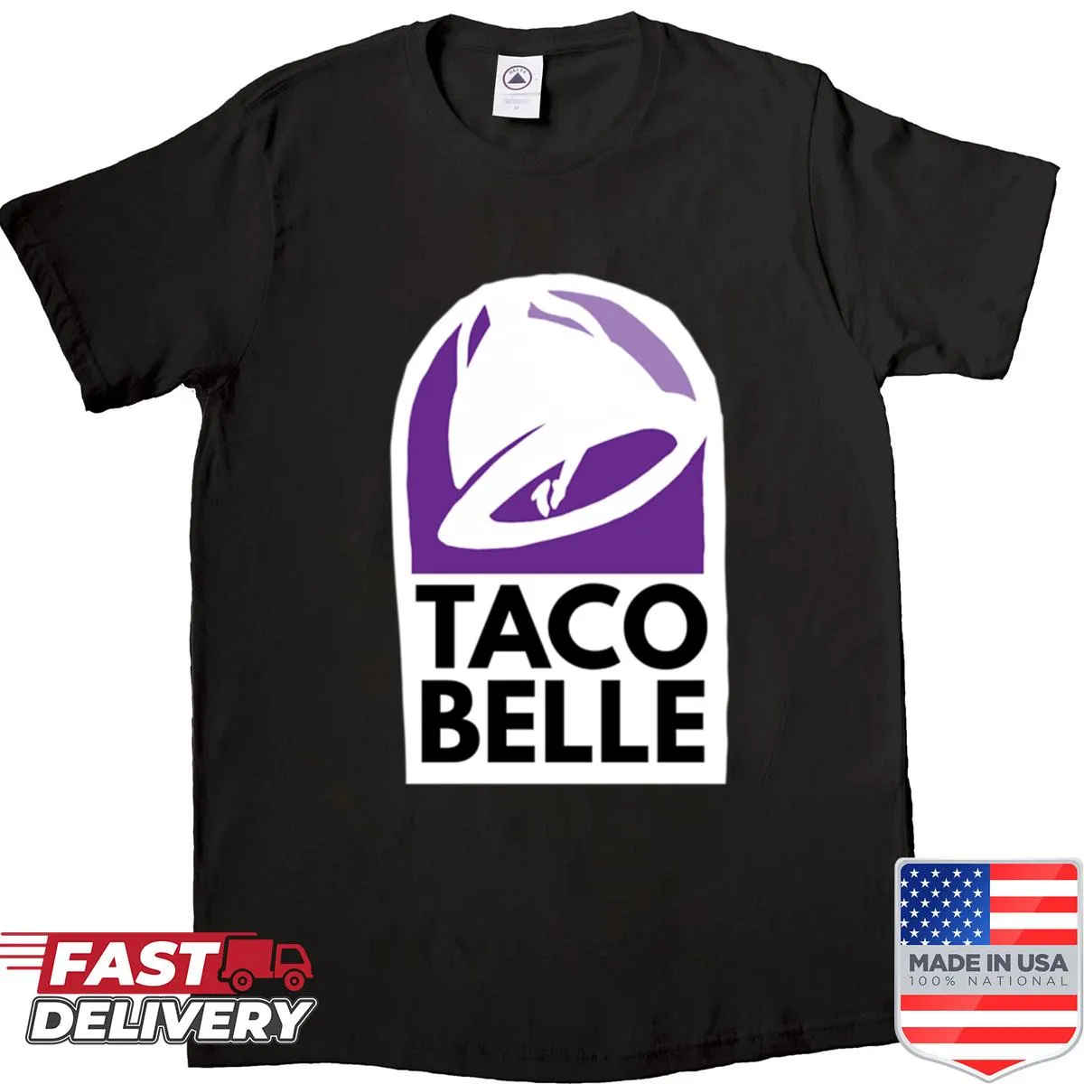 Whimsical Taco Belle shirt featuring playful taco design