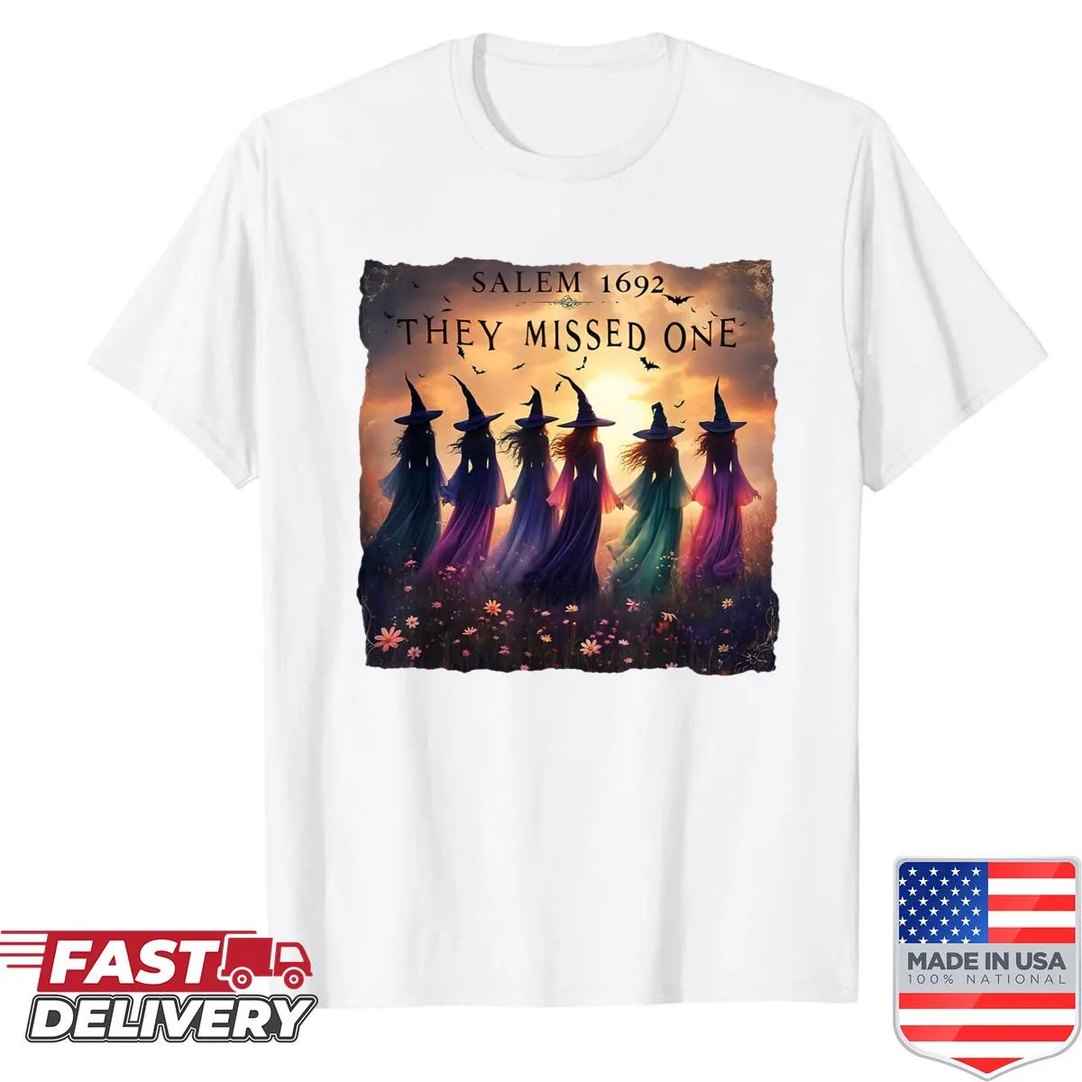Halloween witch shirt with tarot card design