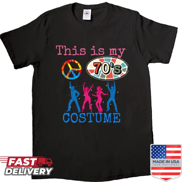 Funny vintage 70s costume t-shirt with humorous text