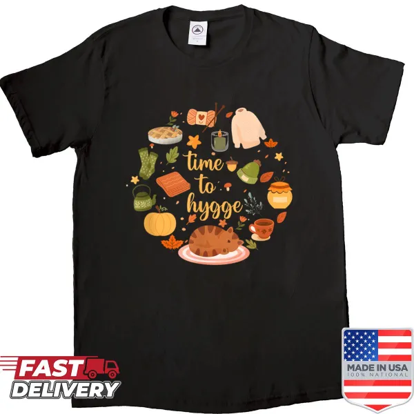 Watercolor pumpkin spice autumn design t-shirt with cozy vibes