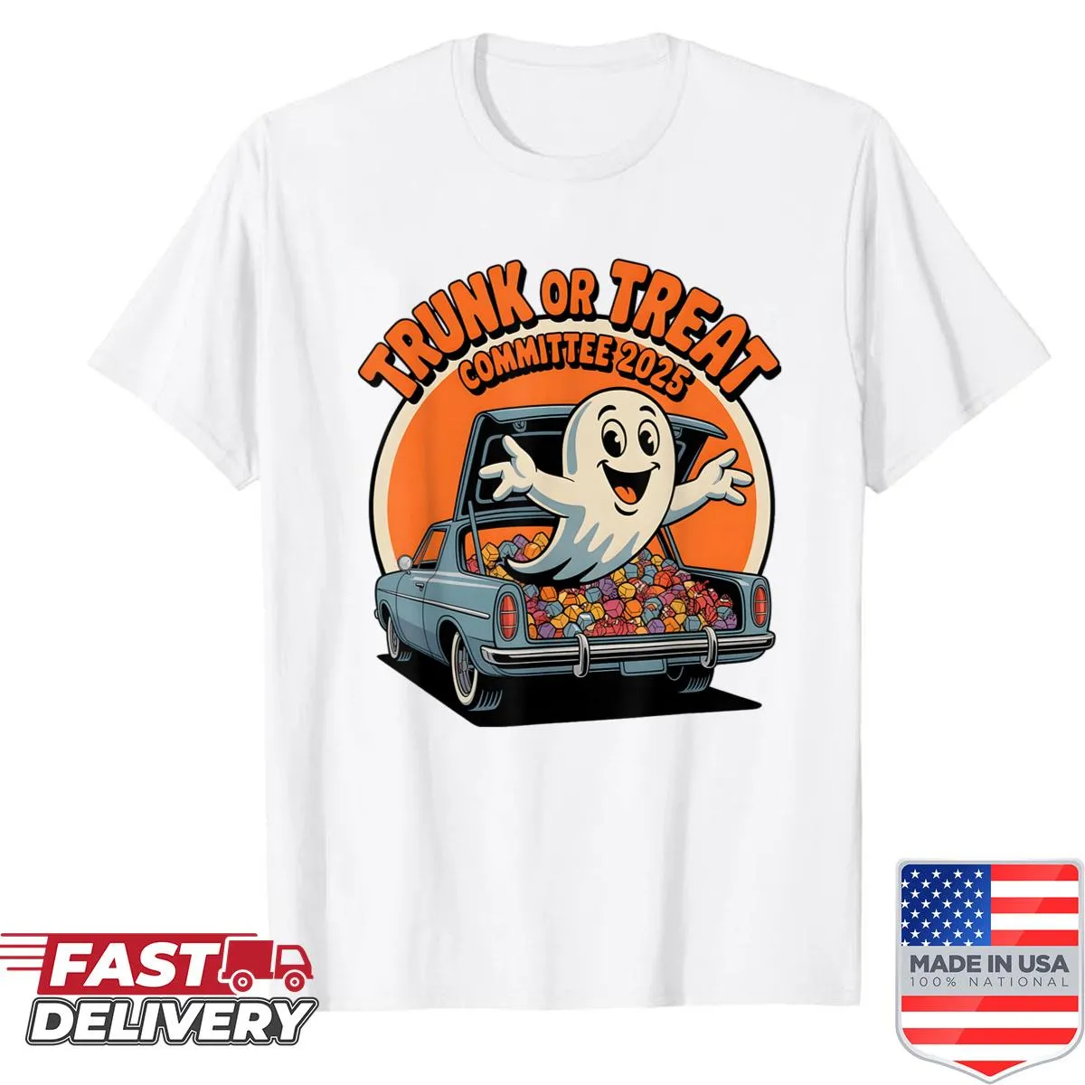 Shirt for Trunk Or Treat Committee featuring Halloween design