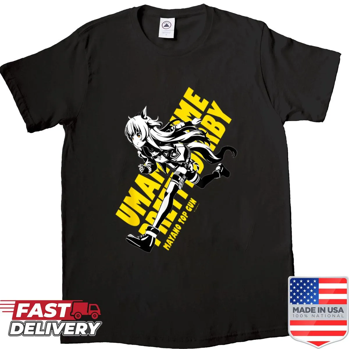 Funny Umamusume Mayano Top Gun T-shirt with a playful quote