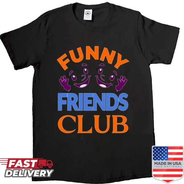 Emblem shirt featuring the Whimsical Friends Club design