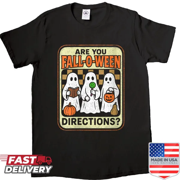 Funny Halloween teacher shirt with ghost and text design