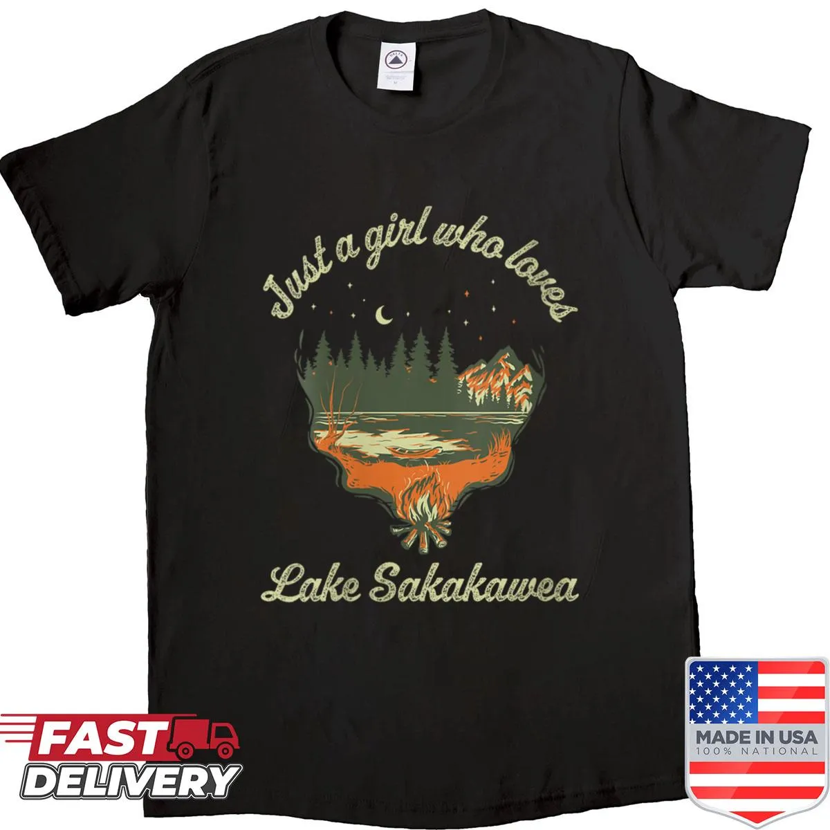 Shirt celebrating love for Lake Sakakawea adventures