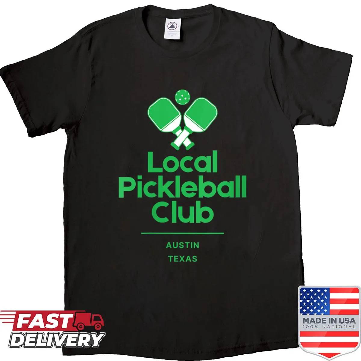 Local Pickleball Club Austin Texas shirt for women